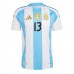 Camisa de time de futebol Argentina Cristian Romero #13 Replicas 1º Equipamento Copa America 2024 Manga Curta